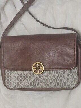 Fossil Classic Brown Leather Shoulder/Crossbody Bag Please Read Description